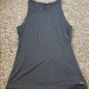 dark grey calvin klein tank top